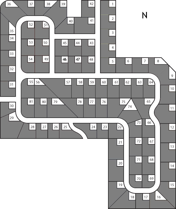 St. Valery Downs Plat Map